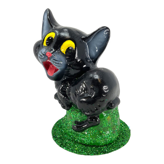 Pinnacle Peak Trading Ino Schaller Black Cat German Halloween Paper Mache