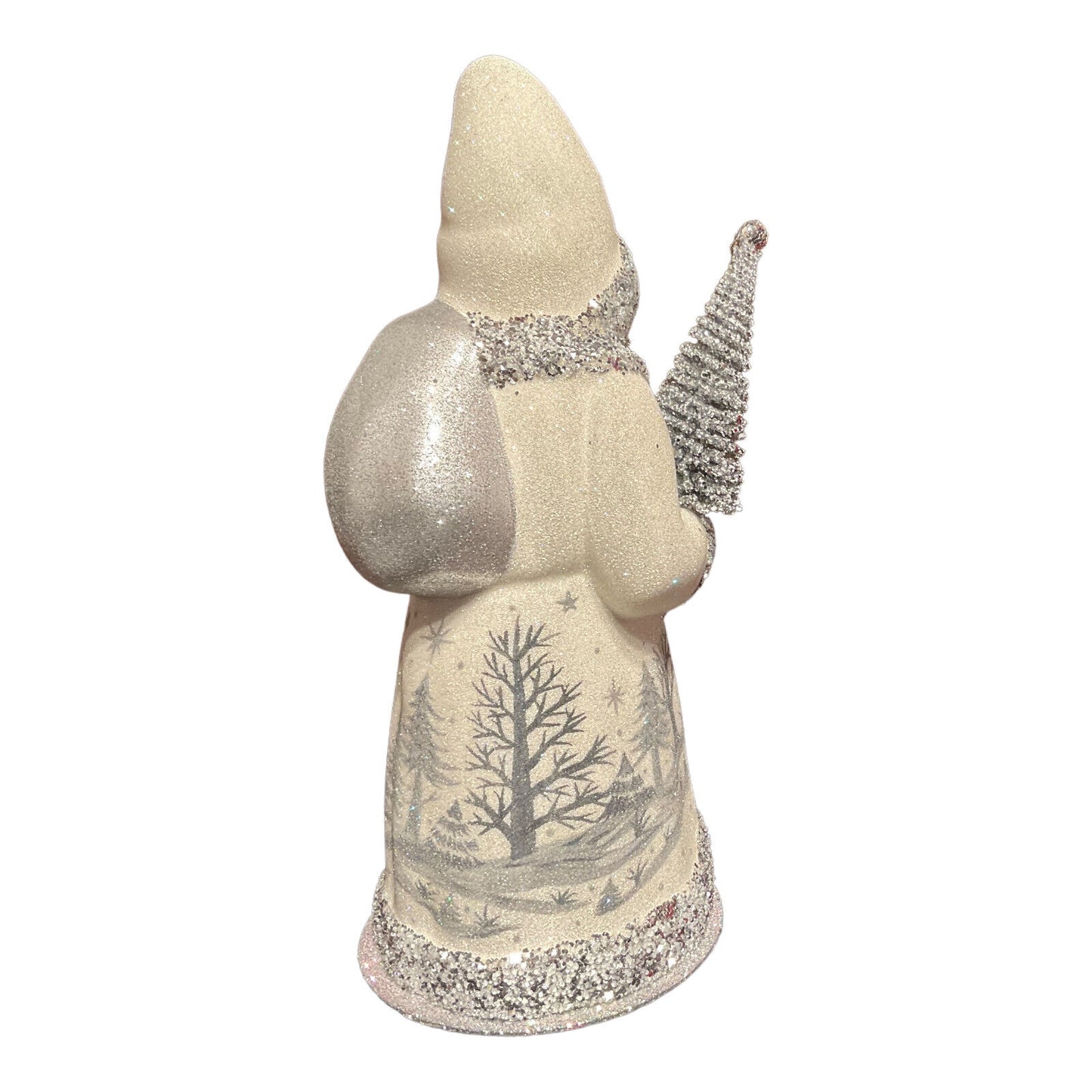 Ino Schaller Forest Bliss Santa LE German Christmas Paper Mache Candy Container