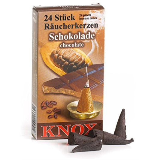 Knox Chocolate Scent German Incense Cones Made in Germany for Christmas Smokers