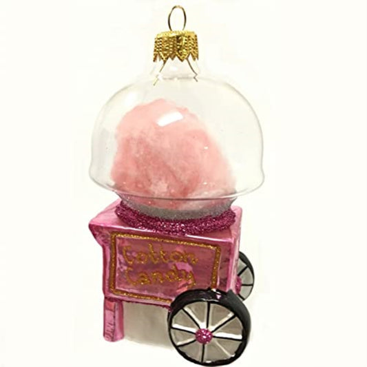 Cotton Candy ORNAMENT Polish Glass Christmas Tree Decoration