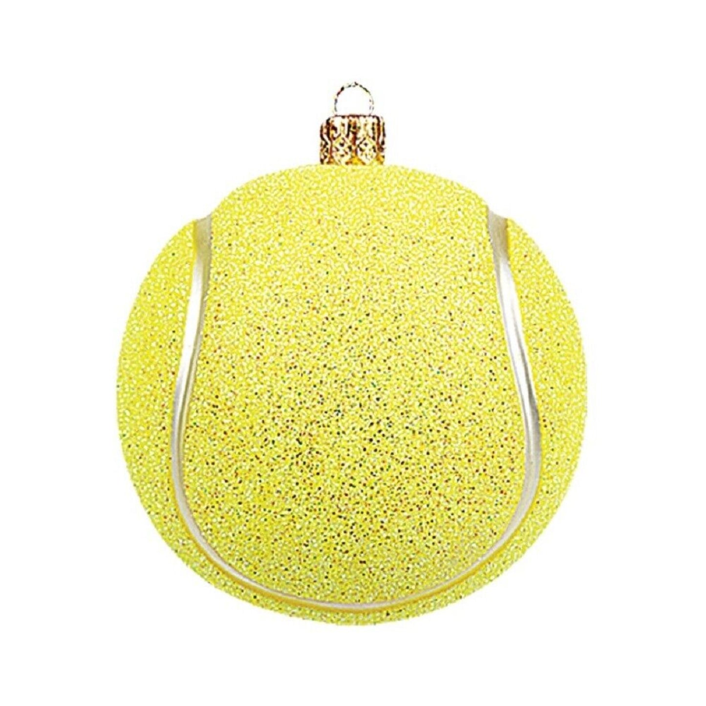 Pinnacle Peak Trading Tennis Ball Polish Blown Glass Christmas Ornament Tree Decoration New