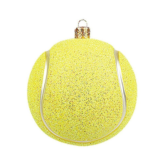 Pinnacle Peak Trading Tennis Ball Polish Blown Glass Christmas Ornament Tree Decoration New