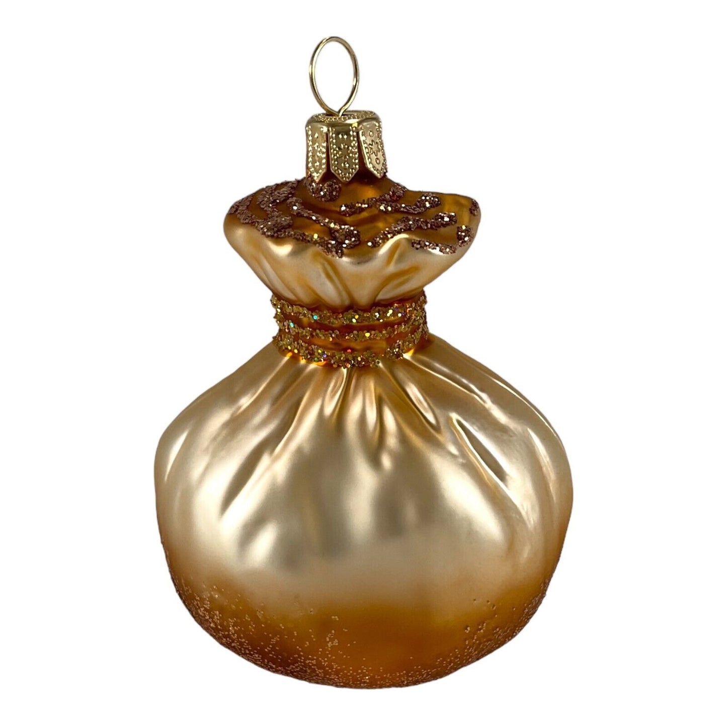 Bag of Money Polish Mouth Blown Glass Christmas Ornament Tree Decoration