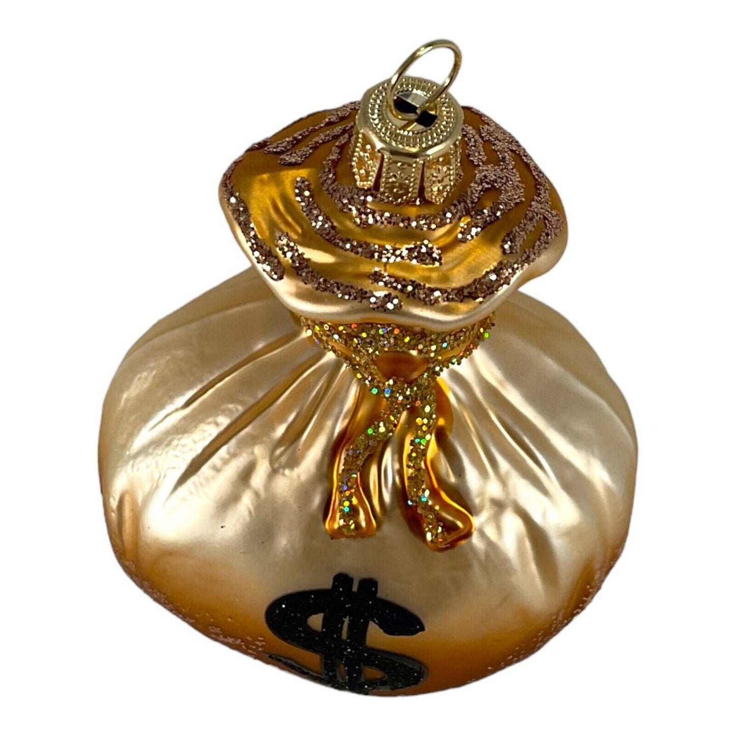 Bag of Money Polish Mouth Blown Glass Christmas Ornament Tree Decoration
