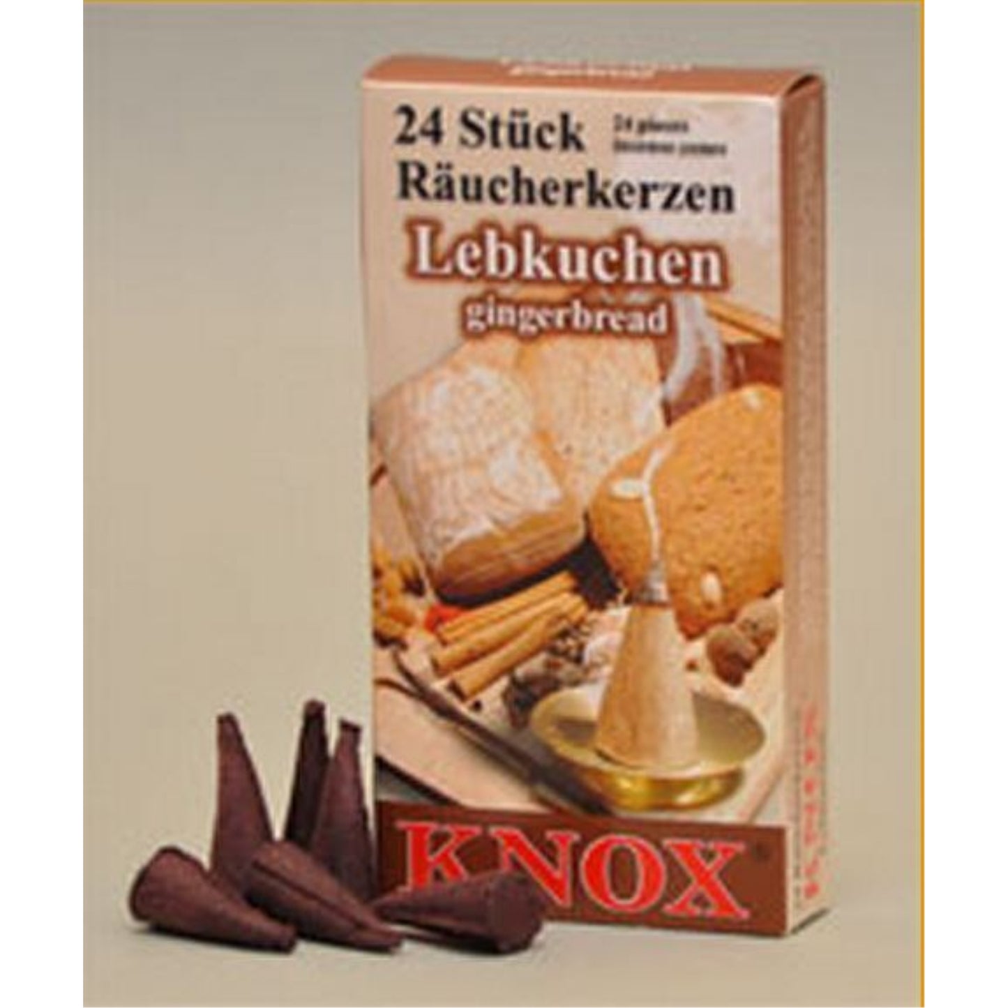 Knox Gingerbread Scent German Incense Cones Made Germany for Christmas Smokers