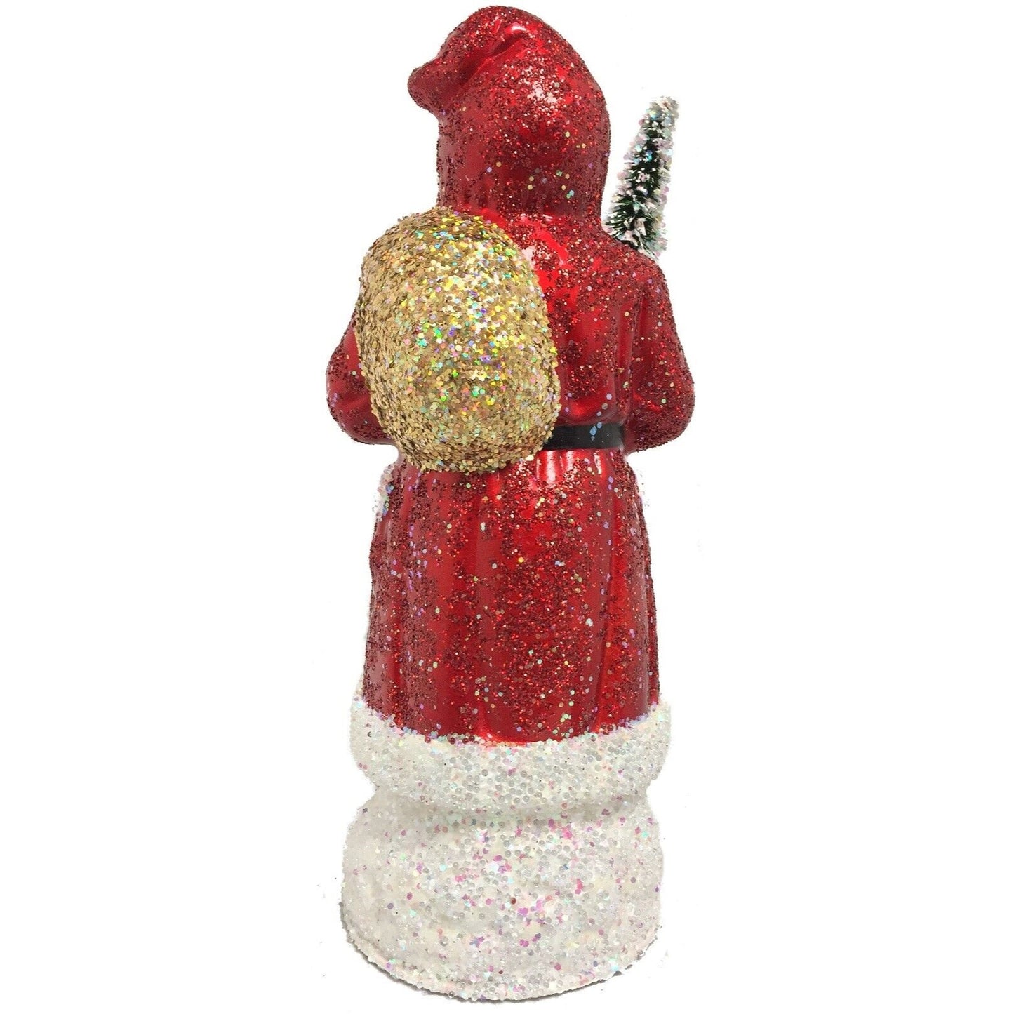 Ino Schaller St. Nicks Golden Boots German Christmas Paper Mache Candy Container