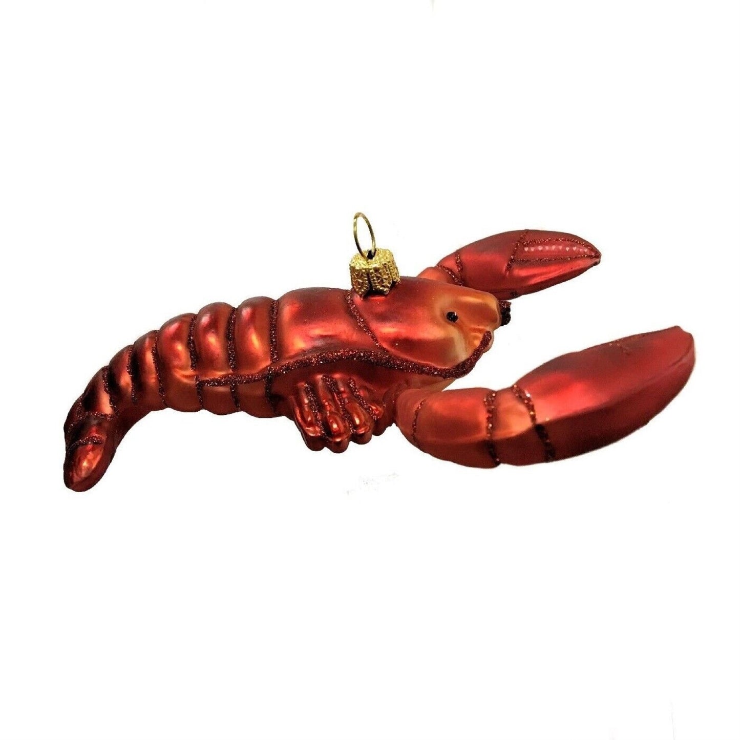 Red Lobster Polish Glass Christmas Tree Ornament Made in Poland