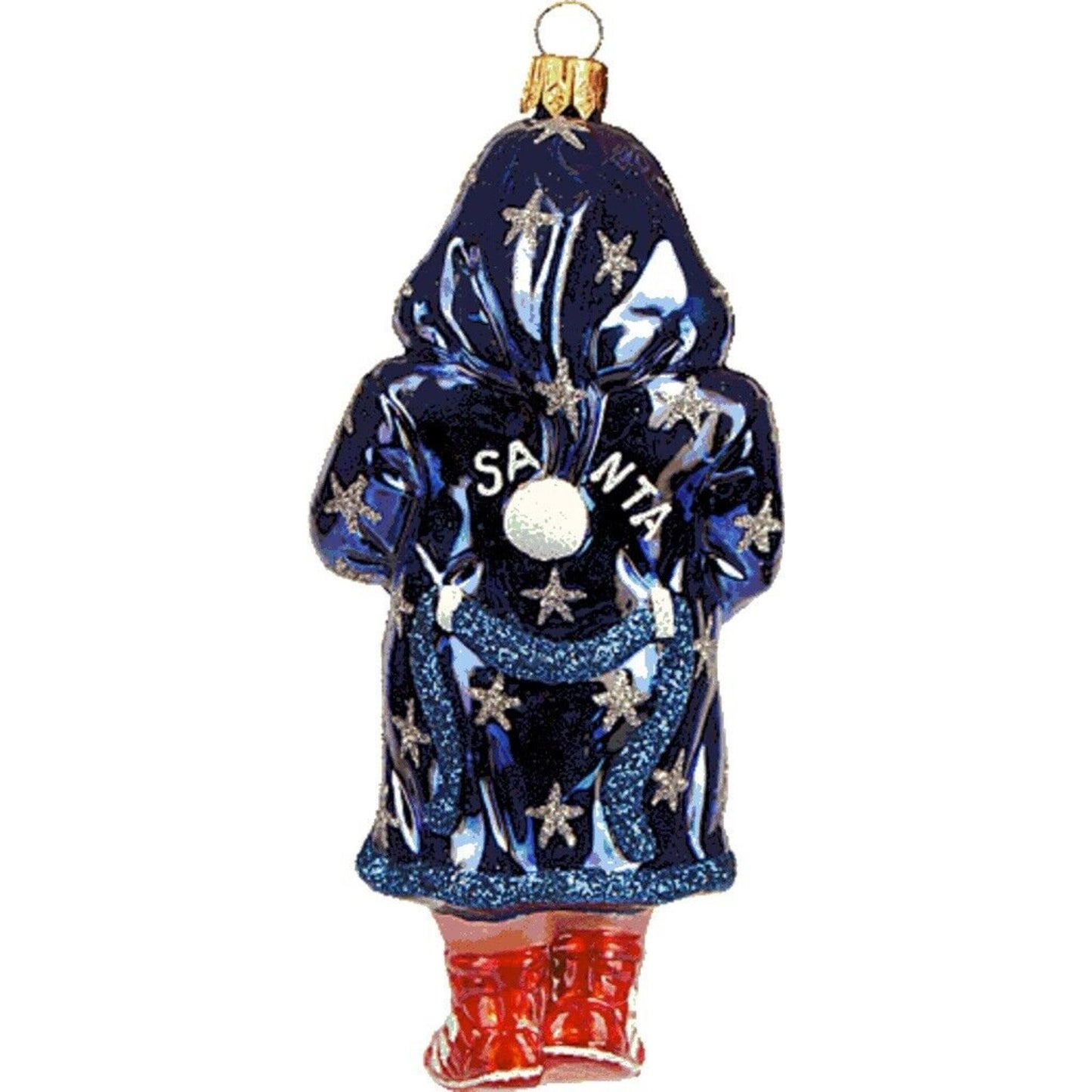 Boxing Santa Polish Mouth Blown Glass Christmas Ornament Sports Decoration Boxer