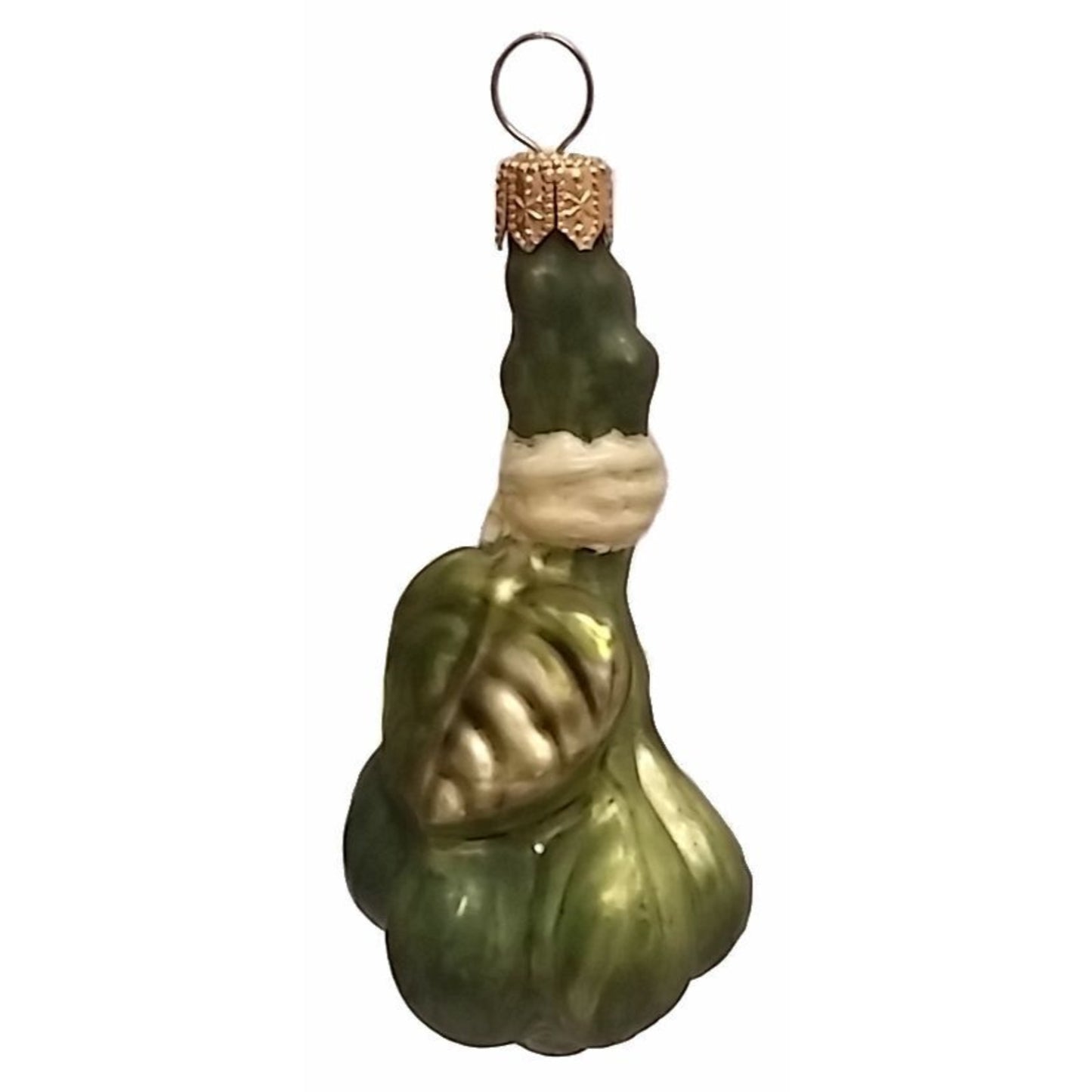 Pinnacle Peak Trading Green Capers Polish Blown Glass Christmas Ornament Set of 2 Holiday Decorations