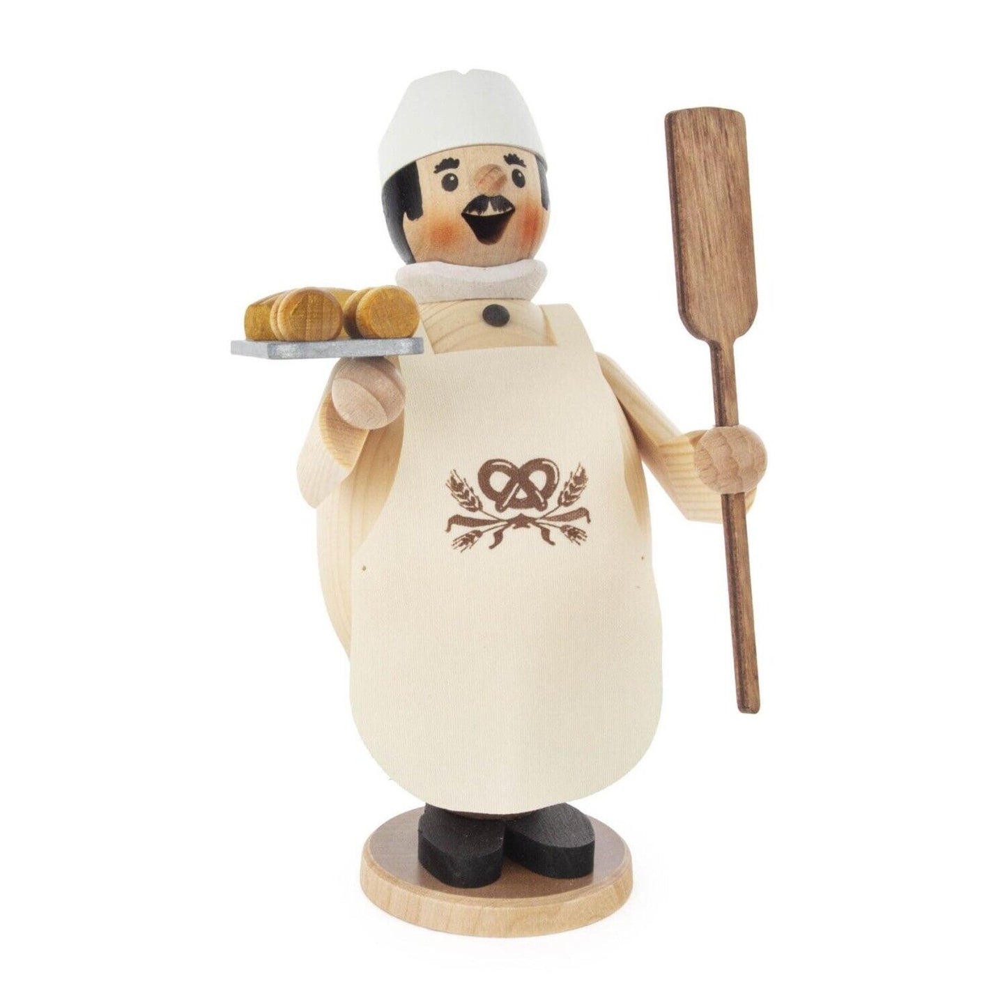 Happy Max the Bread Baker German Wooden Christmas Incense Smoker Made in Germany