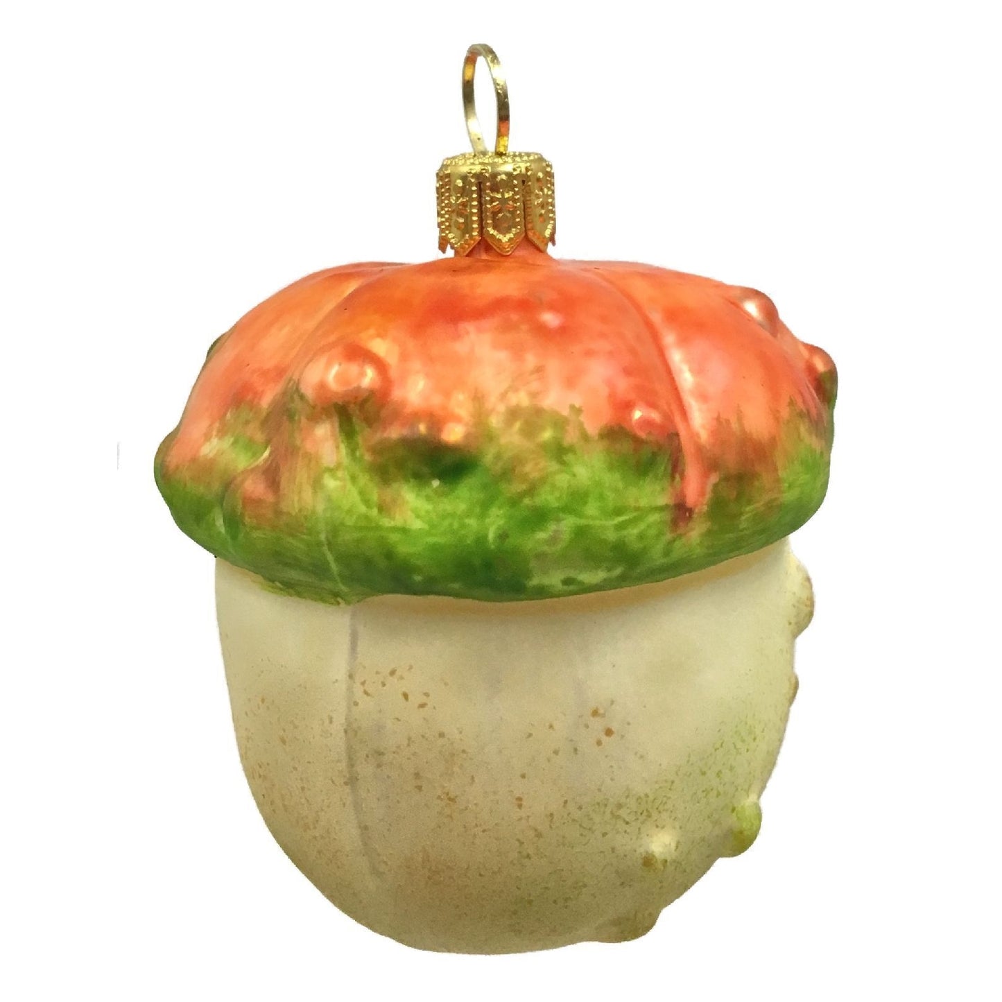 Turban Pumpkin Squash Polish Glass Christmas Tree Ornament Vegetable Fruit Food