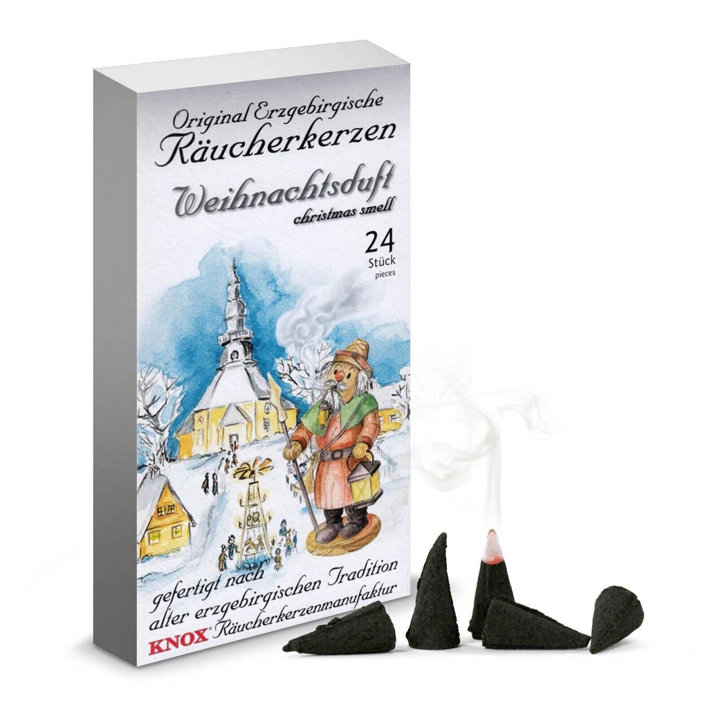 Knox Christmas Scent German Incense Cones 24 per Box - Weihnachtsduft
