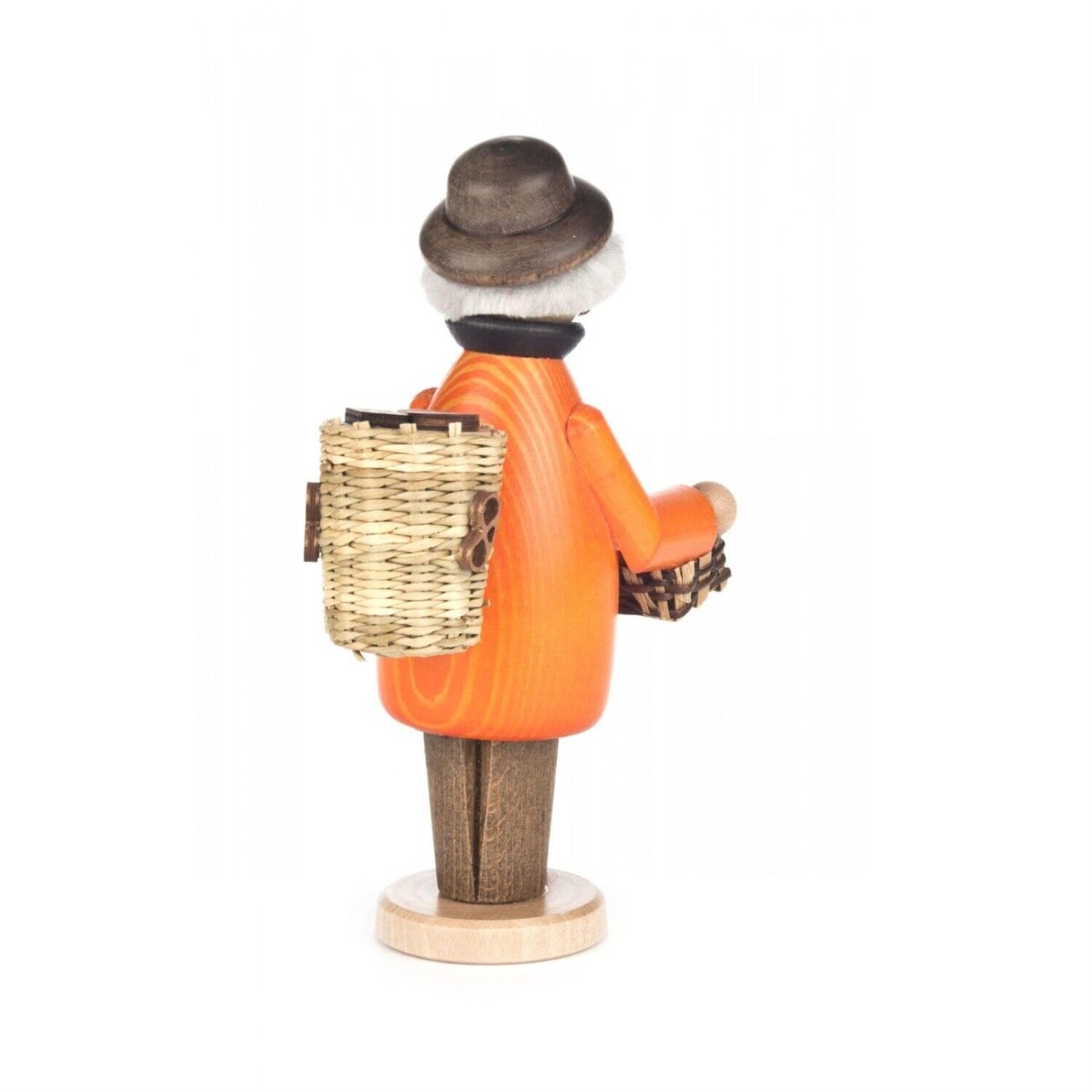 Pinnacle Peak Trading Gingerbread Seller German Wood Christmas Incense Smoker 6.9 Inch