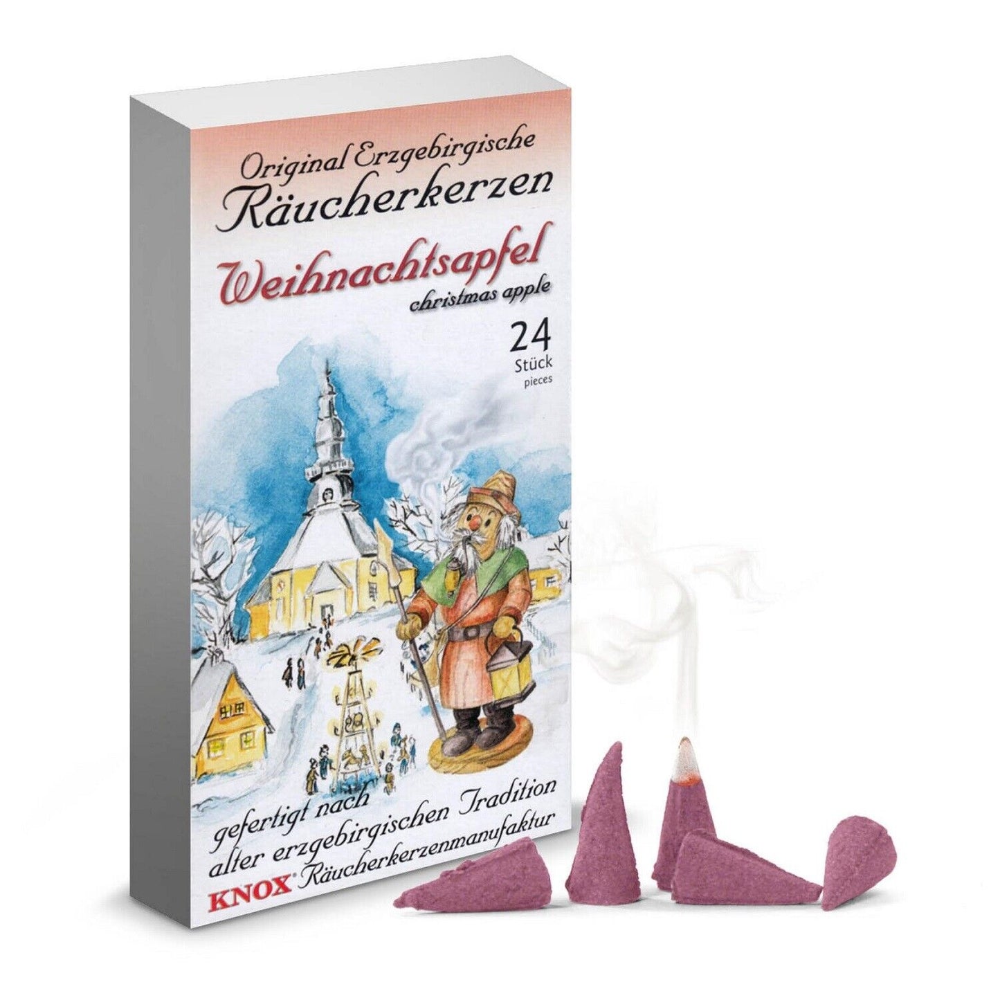 Knox Christmas Apple German Incense Cones 24 per Box - Weihnachtsapfel