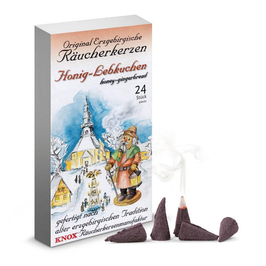 Knox Honey Gingerbread German Incense Cones - Honig-Lebkuchen - 24 per Box