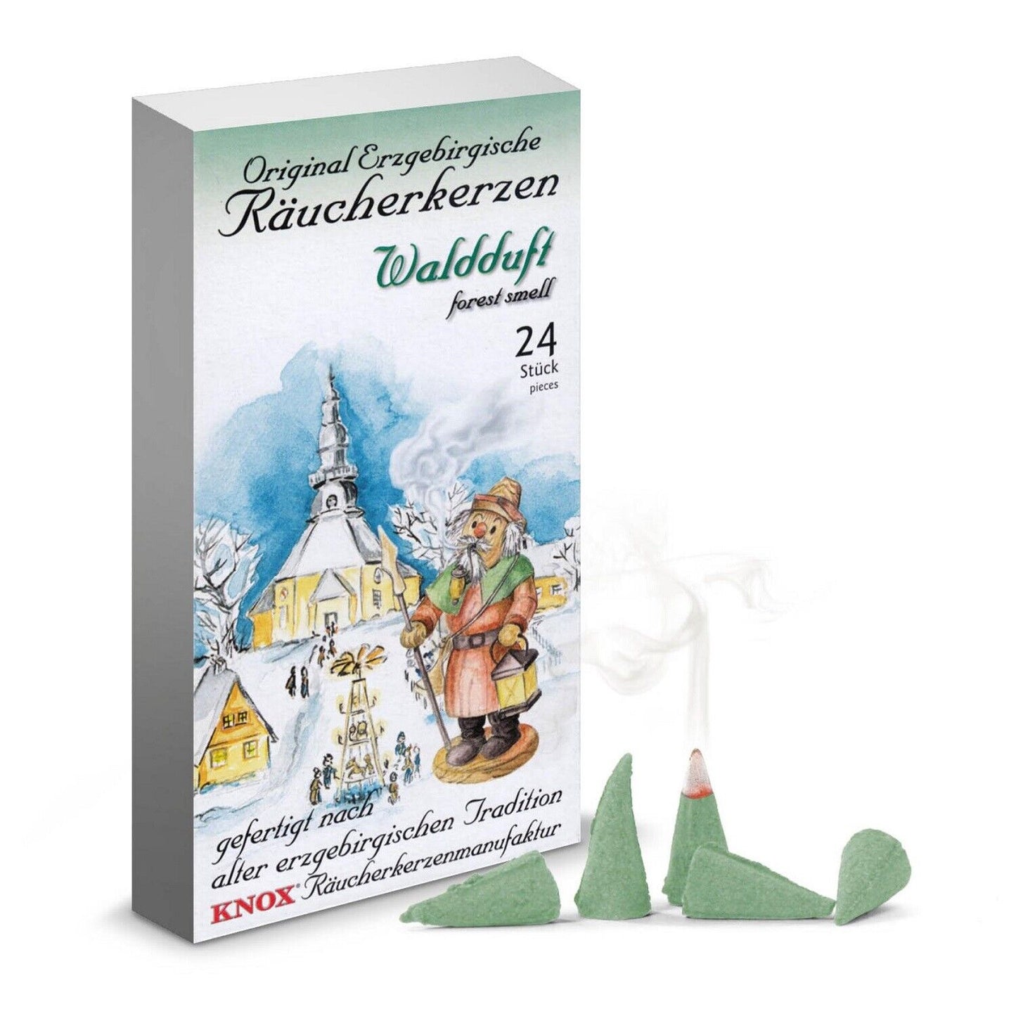 Knox Forest Scent German Incense Cones 24 per Box - Waldduf