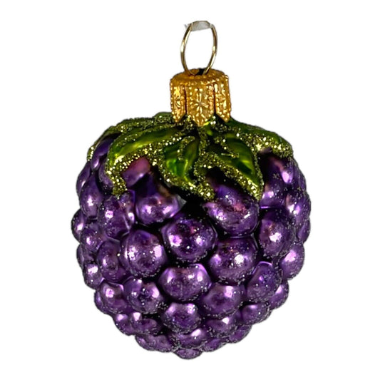 Pinnacle Peak Trading Glass Mini Blackberry Christmas Ornament