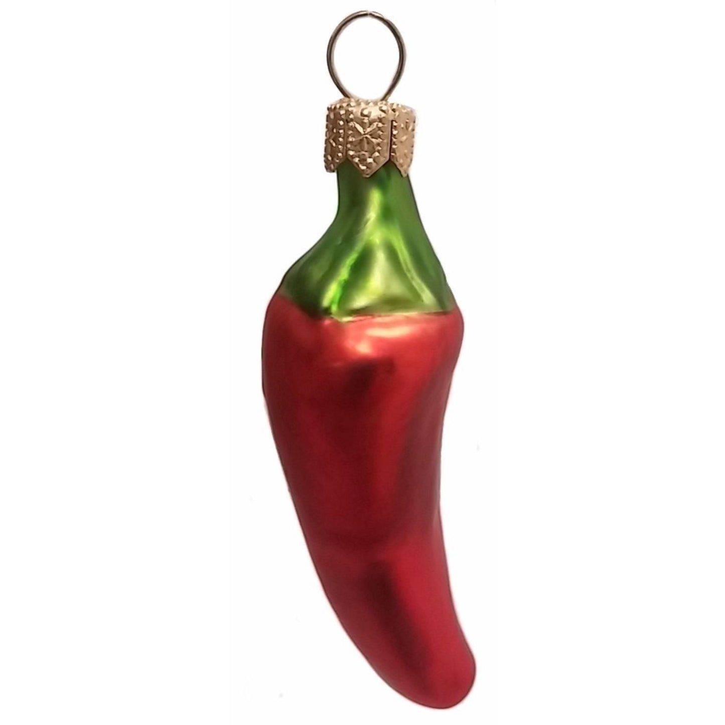 Pinnacle Peak Trading Red Jalapeno Pepper Polish Blown Glass Christmas Ornament Set of 2 Decorations