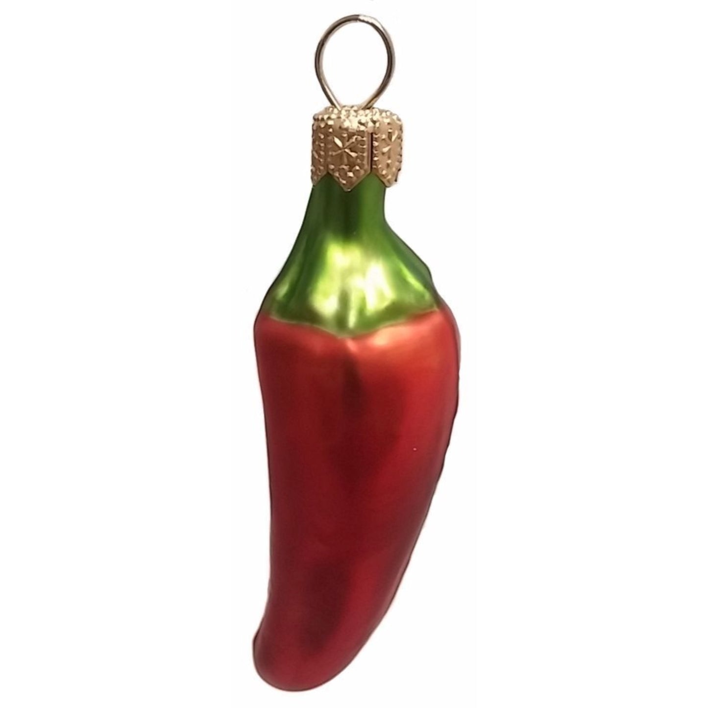Pinnacle Peak Trading Red Jalapeno Pepper Polish Blown Glass Christmas Ornament Set of 2 Decorations