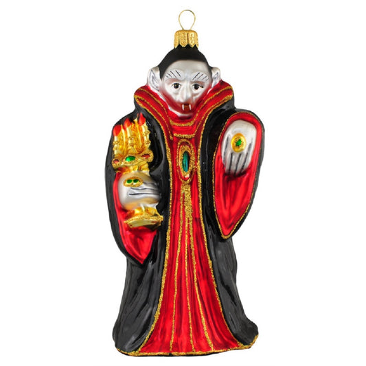 Count Dracula Vampire Polish Glass Halloween Tree Ornament Large 7 in Decoration