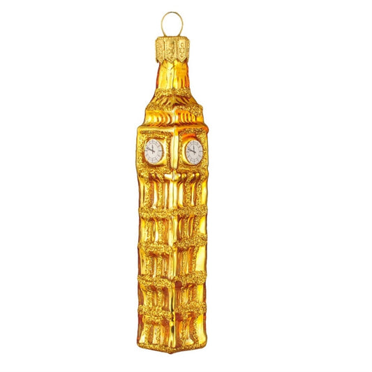 Big Ben Polish Glass Christmas Tree Ornament London England Clock Tower Travel