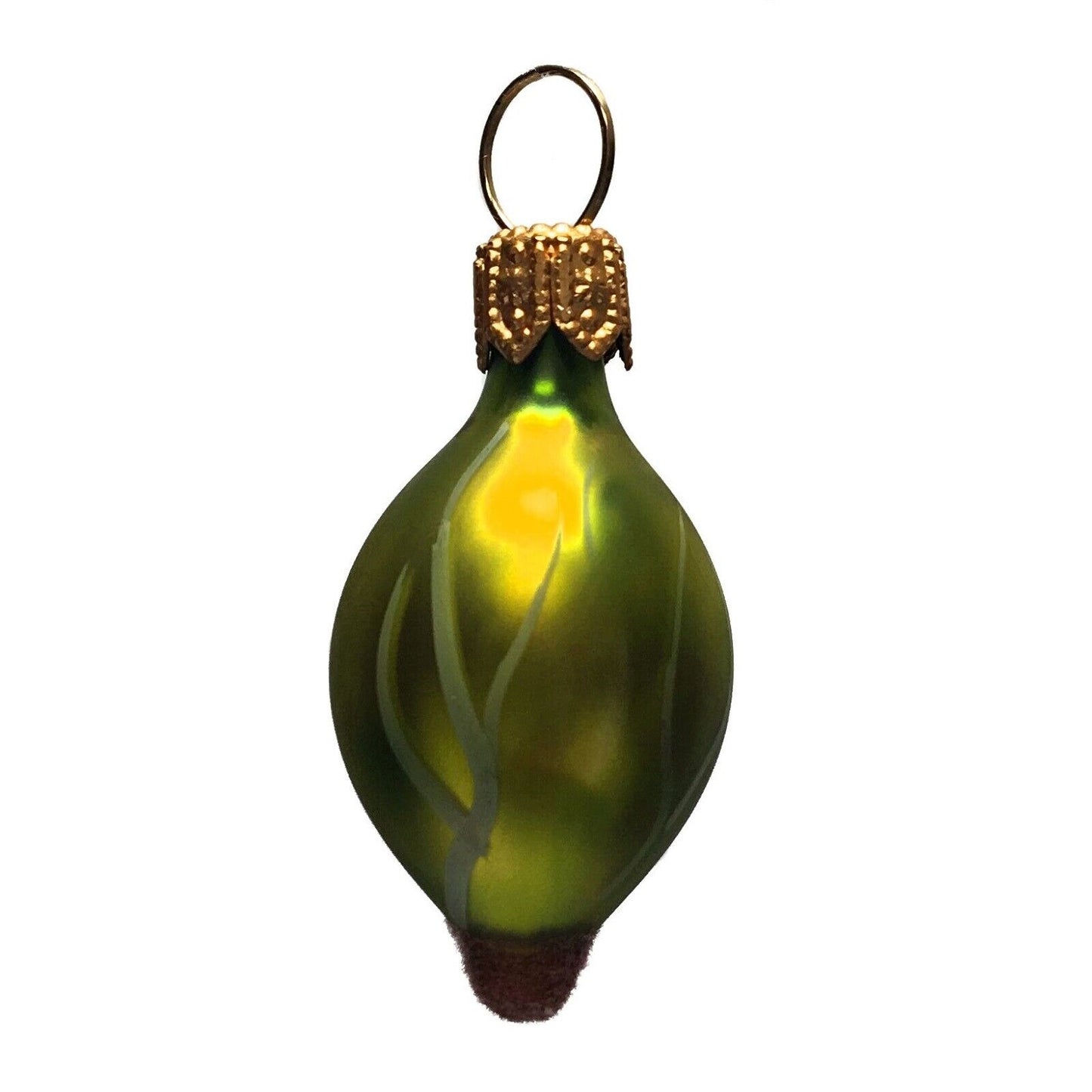 Pinnacle Peak Trading Green Gooseberries Polish Glass Christmas Tree Ornament Set of 3 Fruit Food