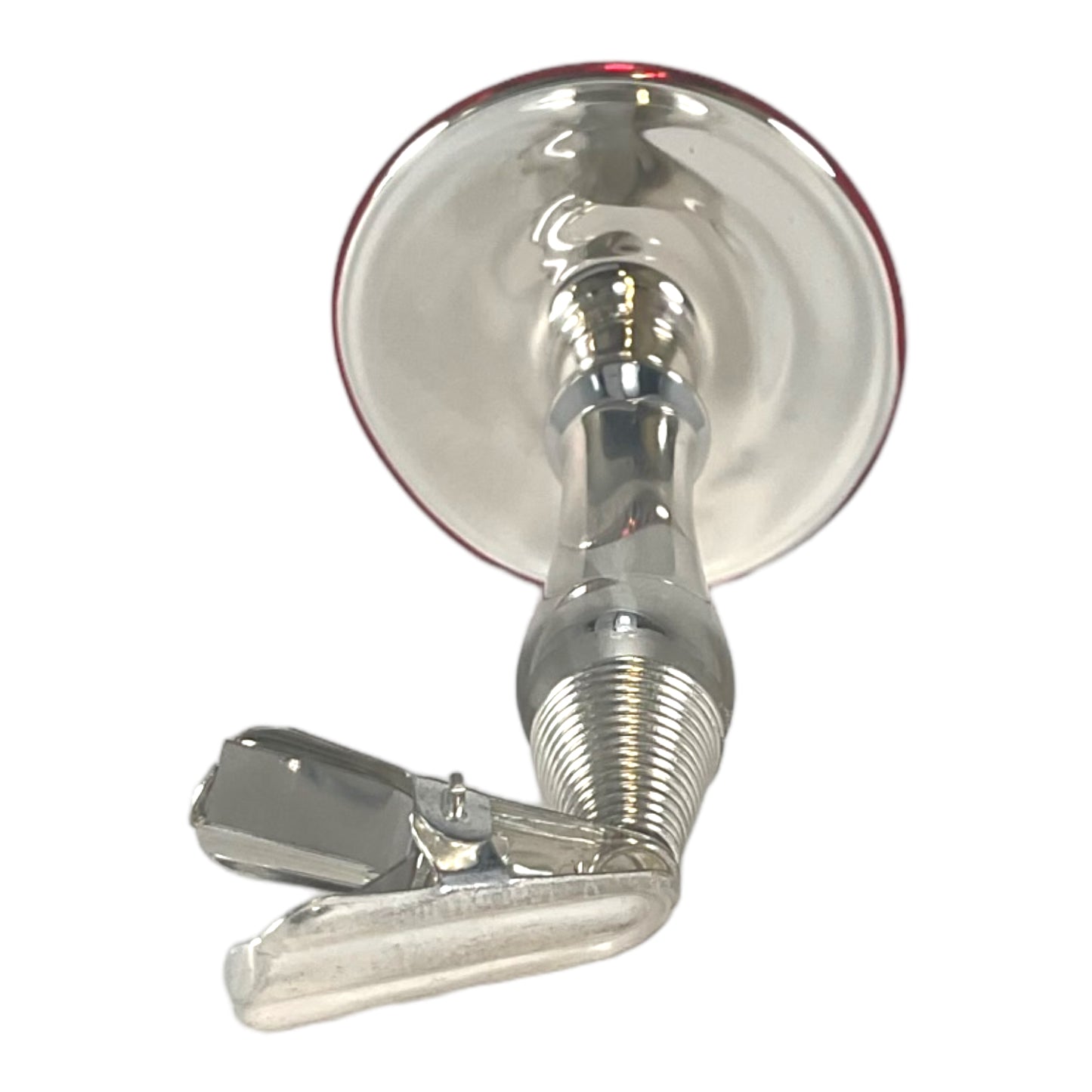 Red Toadstool Mushroom with Pointed Top German Glass Christmas Ornament 5 Inch