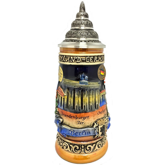 Berlin Relief Brandenburg Gate LE German Beer Stein .3 L Made in Germany