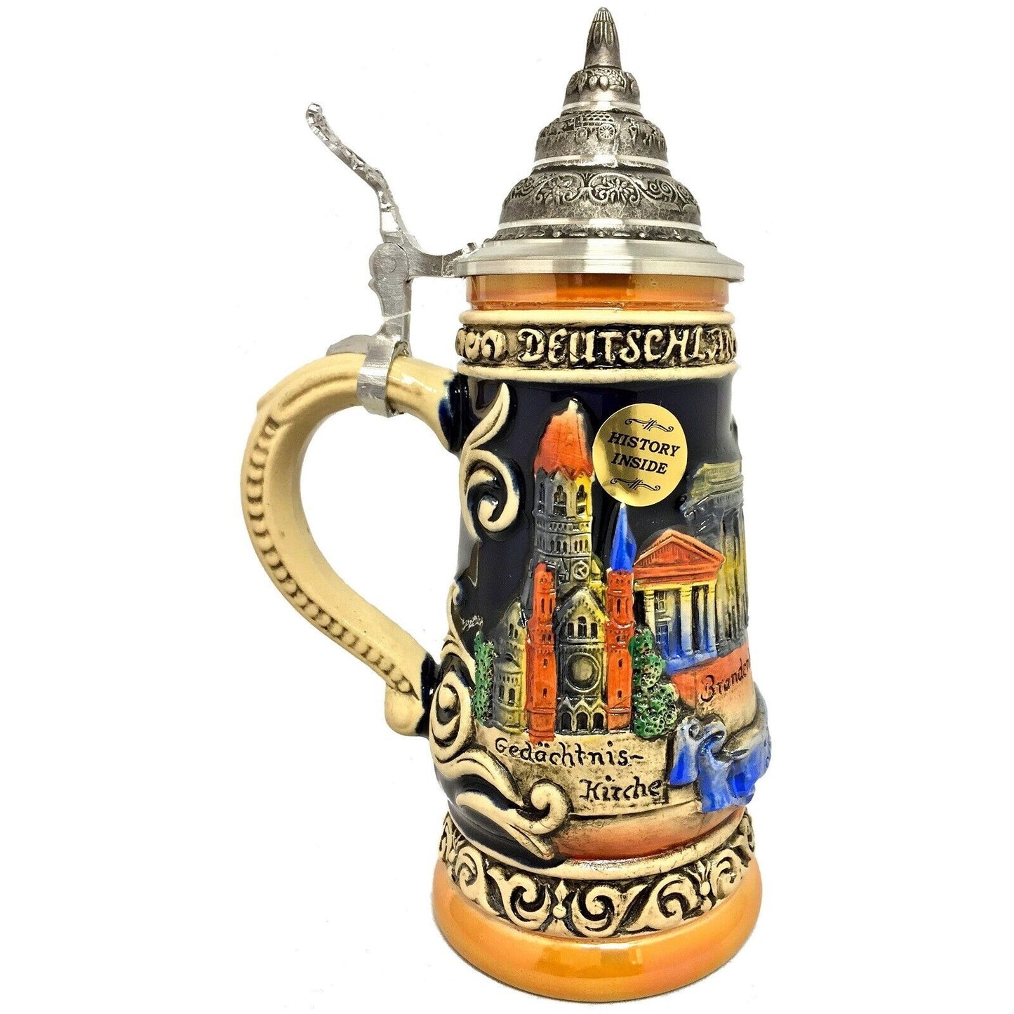 Berlin Relief Brandenburg Gate LE German Beer Stein .3 L Made in Germany