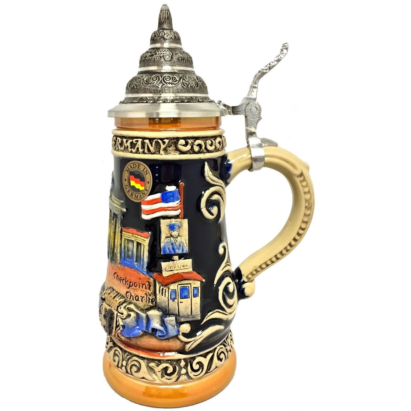 Berlin Relief Brandenburg Gate LE German Beer Stein .3 L Made in Germany
