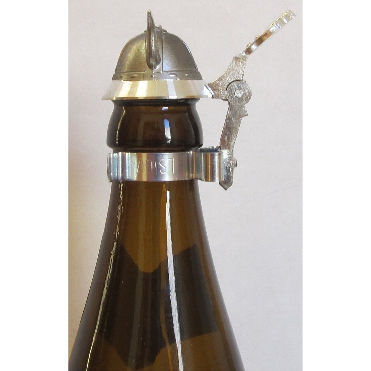 Viking Horn Helmet Beer Bottle Topper German Pewter Lid Made in Germany