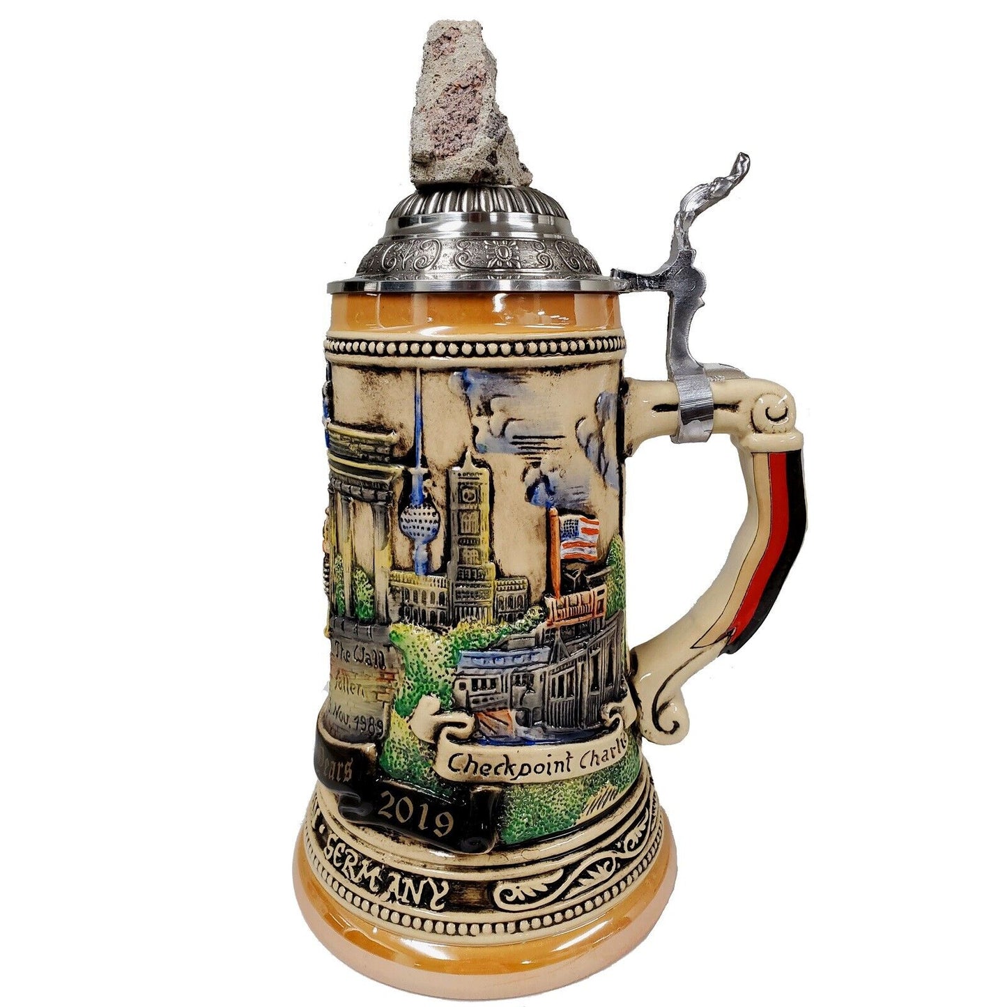 Berlin Wall 30 Year Anniversary LE German Stoneware Beer Stein .75L Made Germany