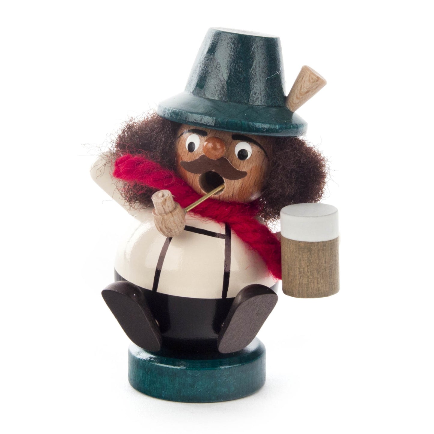 Pinnacle Peak Trading German Wood Mini Bavarian Smoker Incense Burner 3.5 Inch