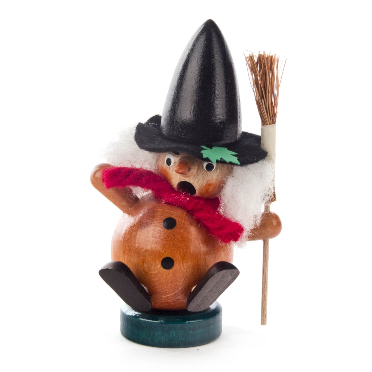 Pinnacle Peak Trading German Wood Mini Smoker Witch Incense Burner 3.9 Inch