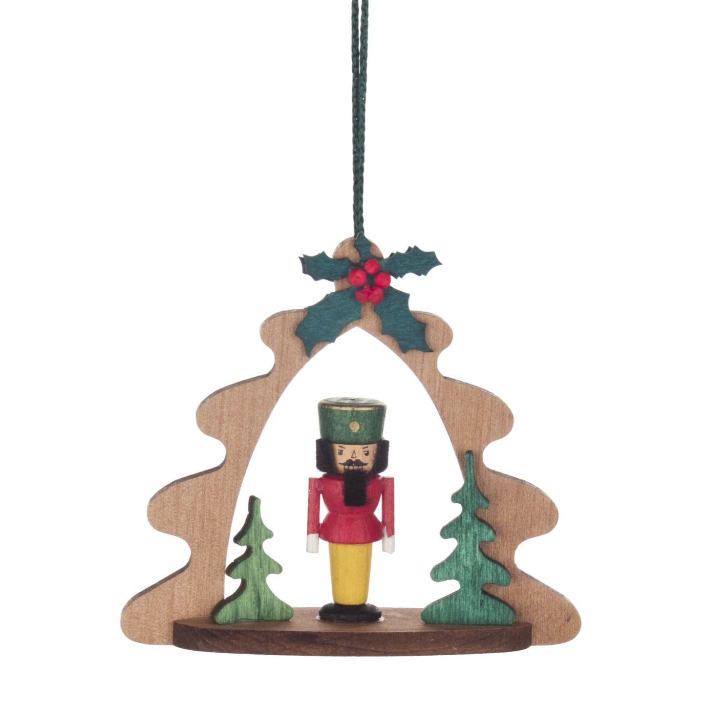 Pinnacle Peak Trading German Wood Colorful Nutcracker Ornament 2.7 Inch