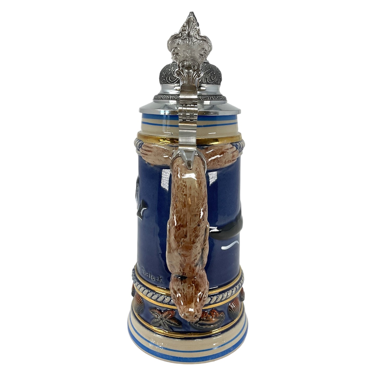 Pinnacle Peak Trading Orca Killer Whale with Sea Otter Handle German Beer Stein 1 Liter by King Werk