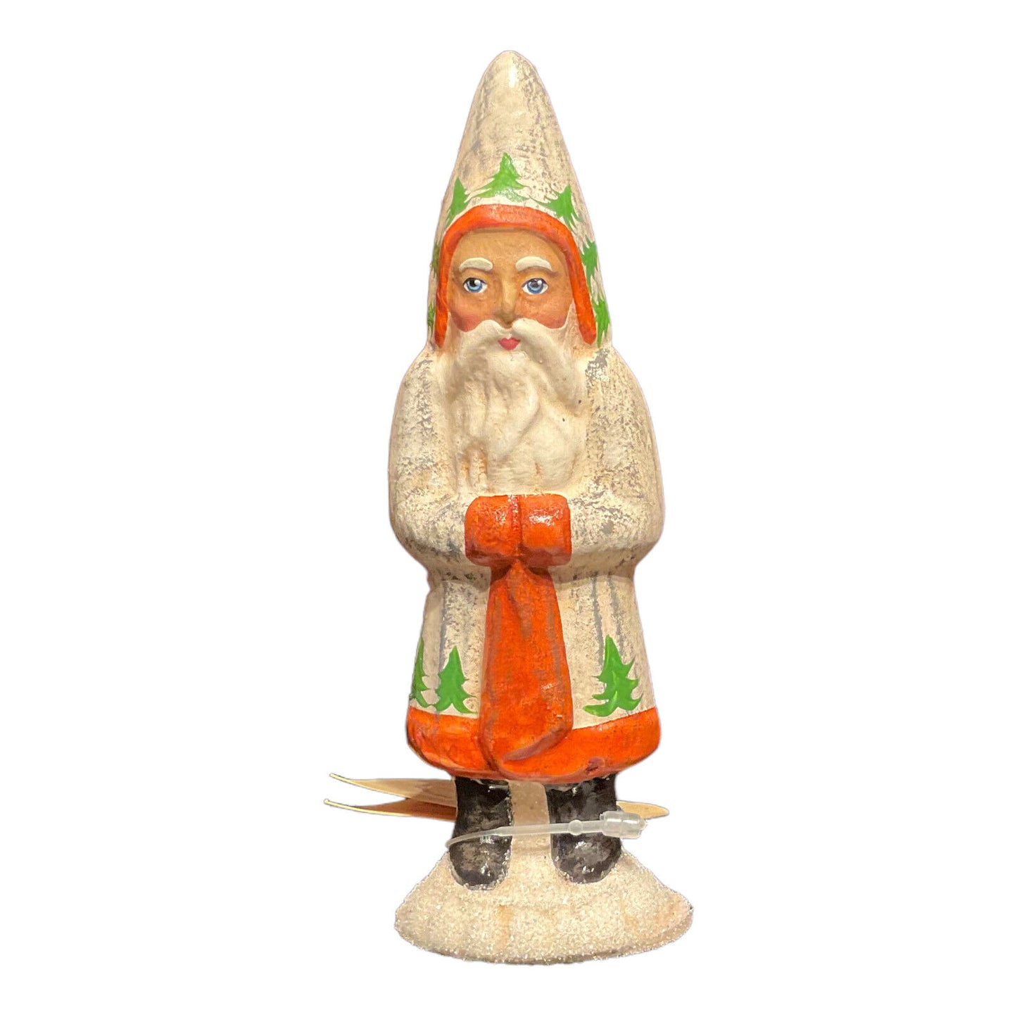 Ino Schaller Small Vintage Tree Décor Santa German Christmas Paper Mache