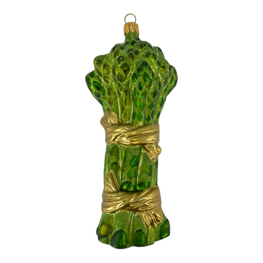 Asparagus Bundle Polish Glass Christmas Tree Ornament