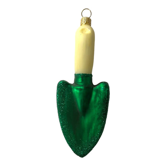 Hand Garden Trowel Polish Glass Christmas Tree Ornament