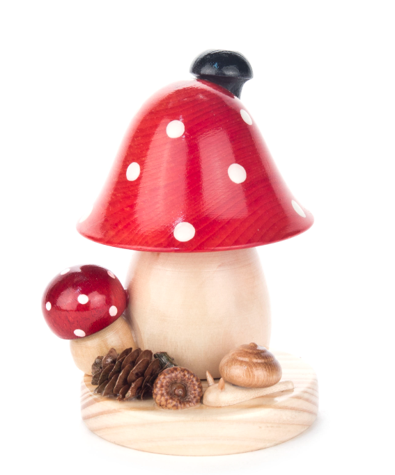 Mushroom German Wood Incense Smoker