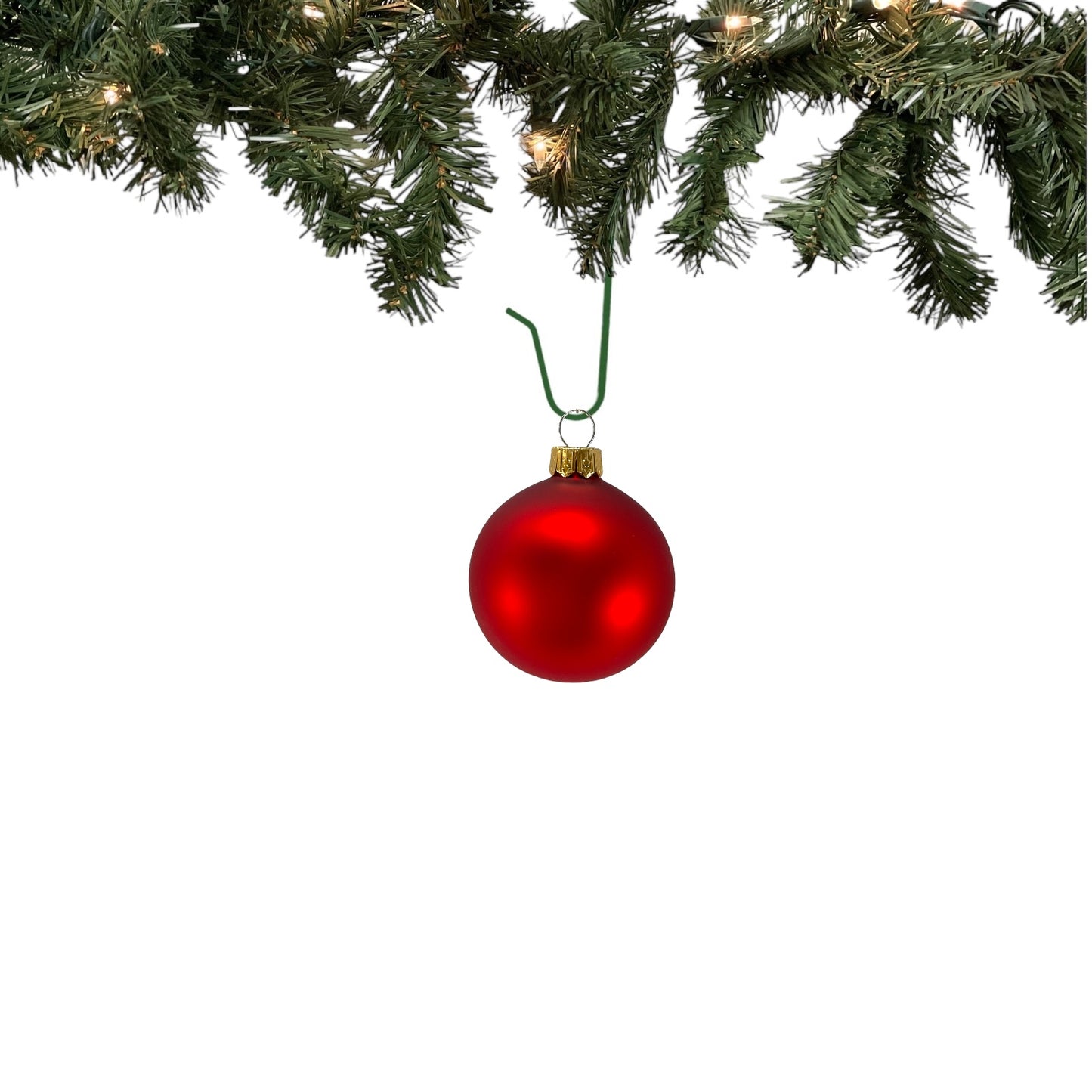 Pinnacle Peak Trading Red Shiny and Matte Polish Glass 60mm Ball Bauble Ornaments 6 Piece Made in Poland 2.4 Inch