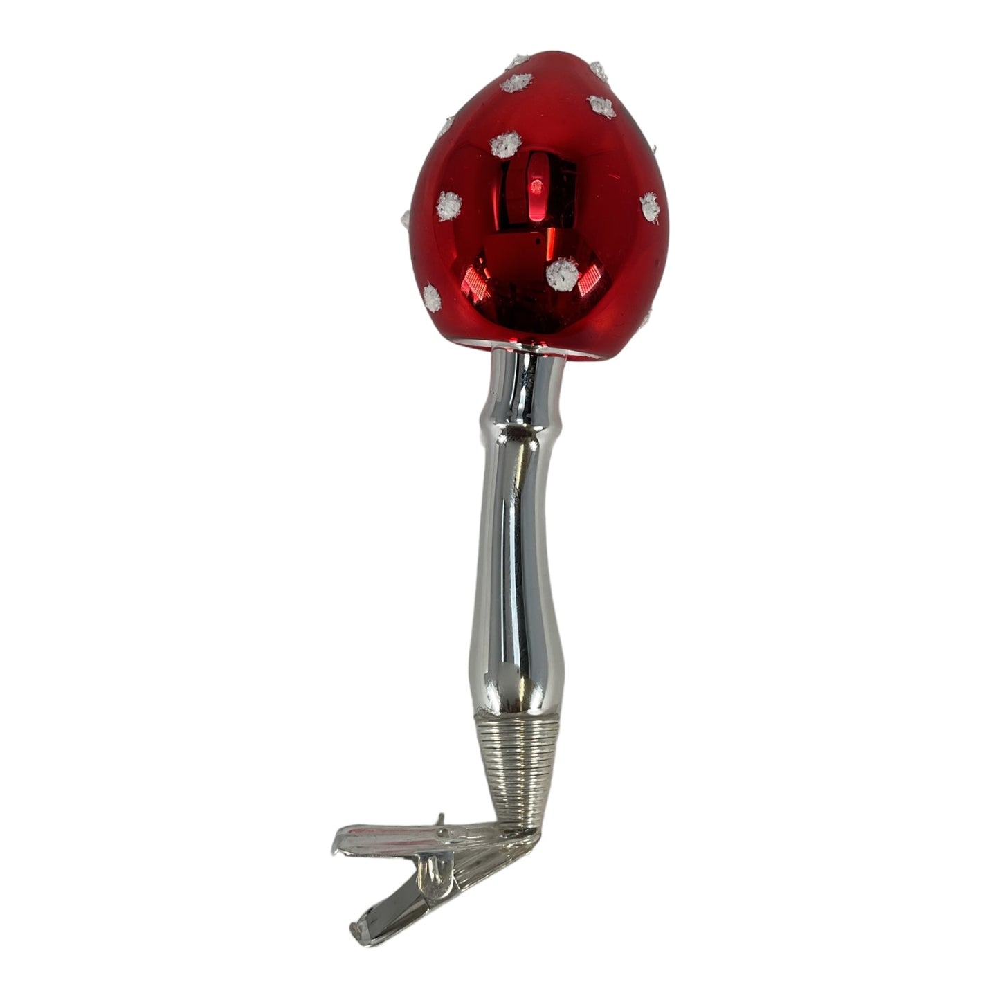 Red Top Long Stemmed Mushroom Clip Ornament