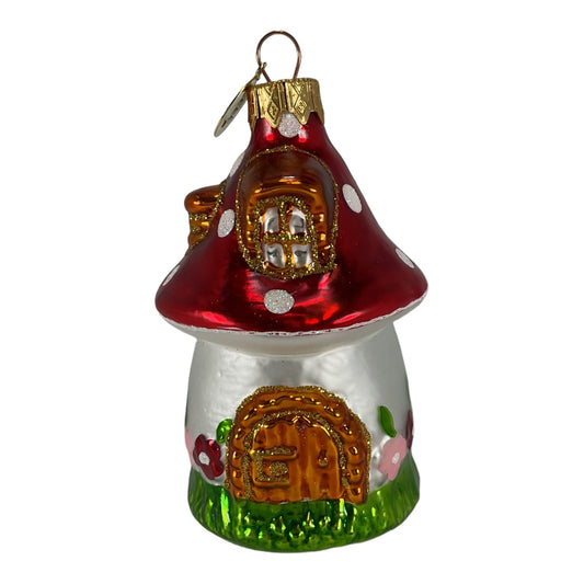 Red Top Mushroom House Hanging Ornament