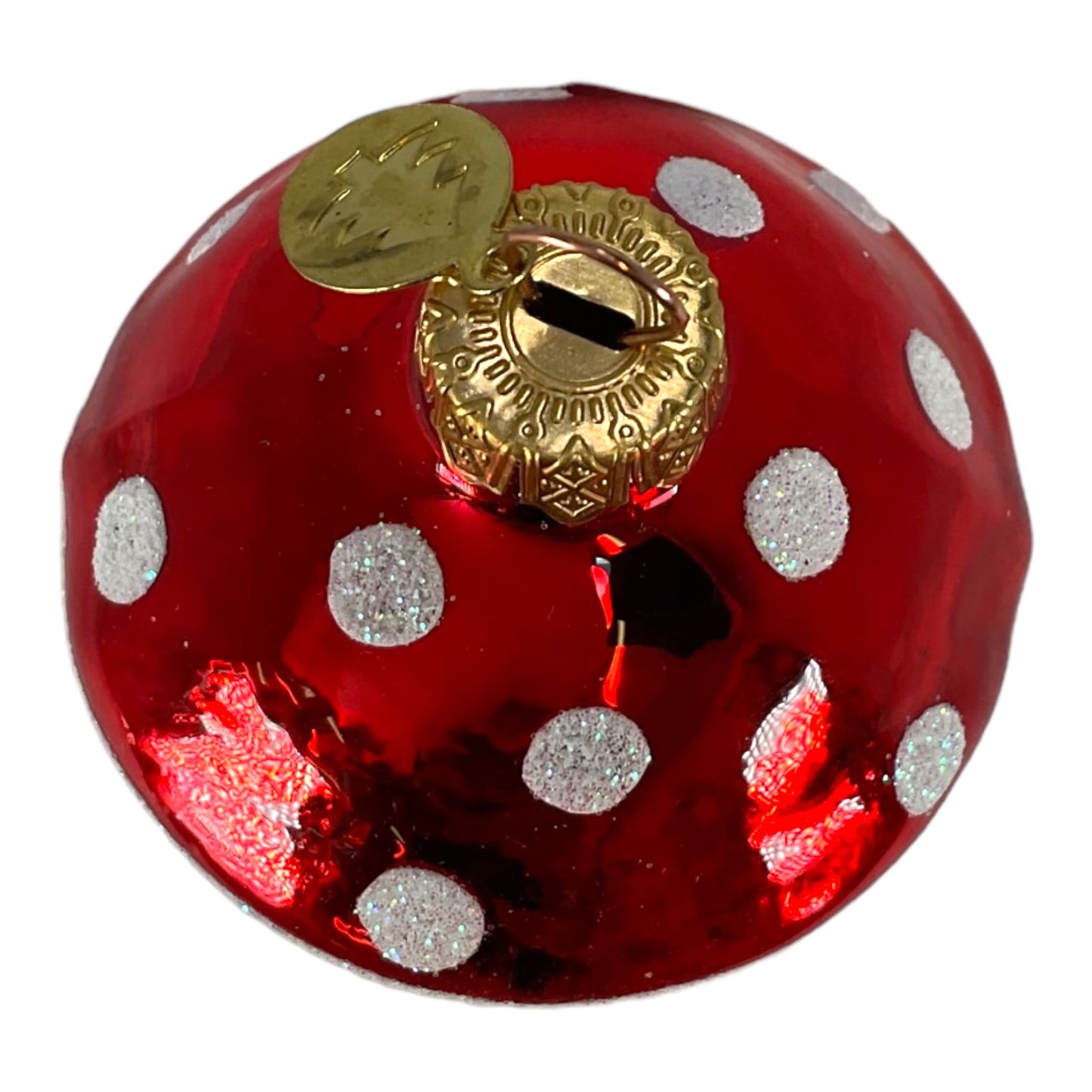 Small Santa Claus with Red Mushroom Top Hanging Ornament