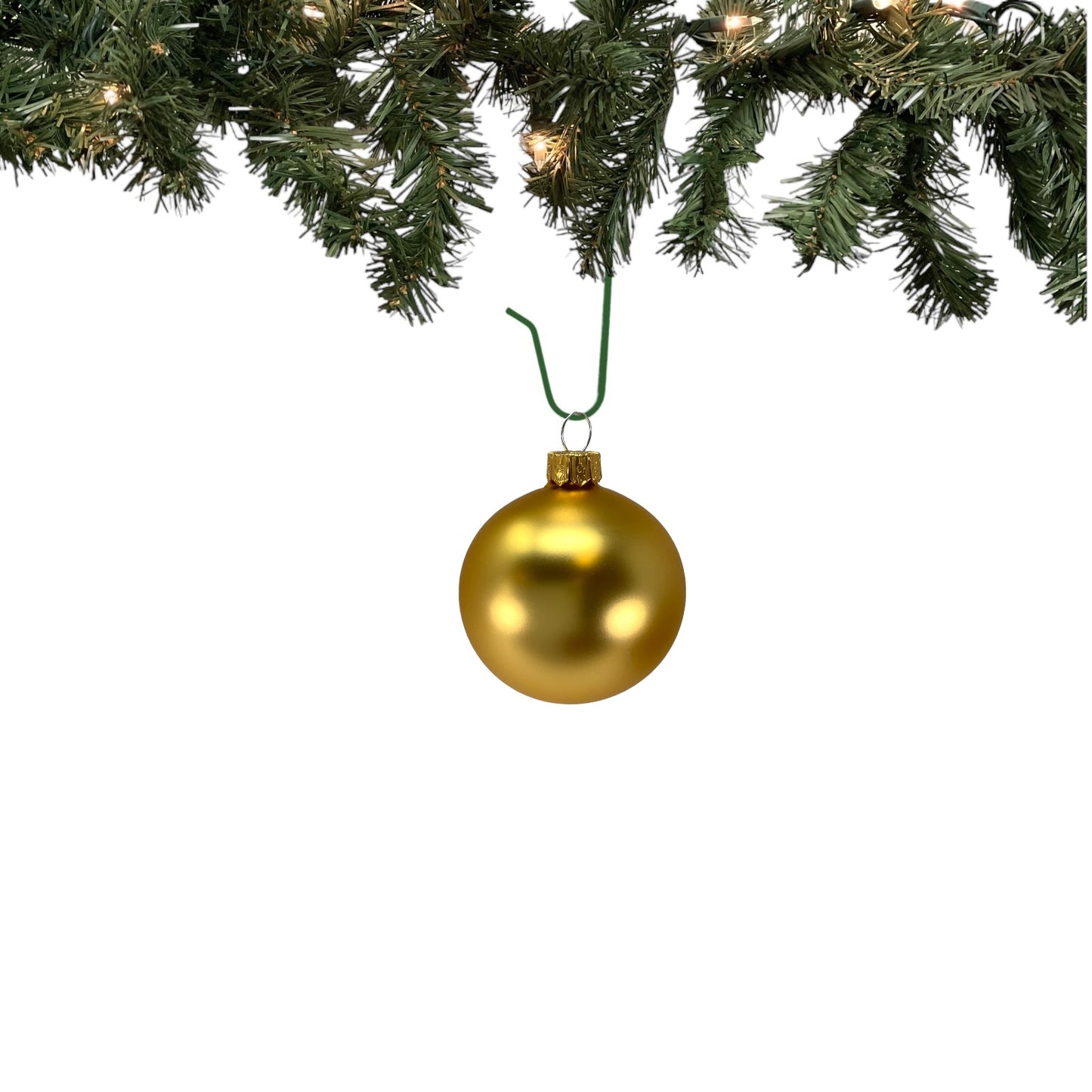 Pinnacle Peak Trading Gold Shiny and Matte Polish Glass 60mm Ball Bauble Ornaments 6 Piece Made in Poland 2.4 Inch