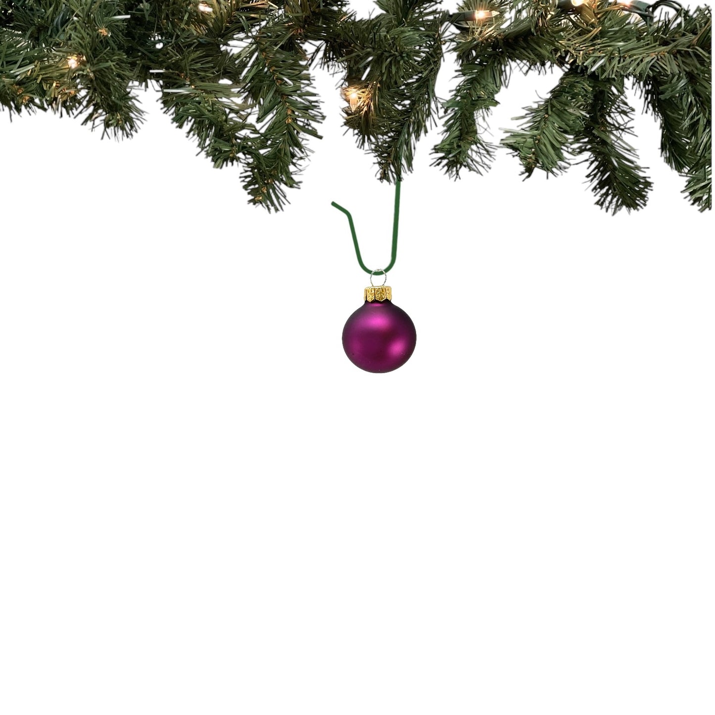Pinnacle Peak Trading Dark Purple Shiny and Matte Polish Glass 30mm Ball Bauble Ornaments 20 Piece Made in Poland 1.2 Inch