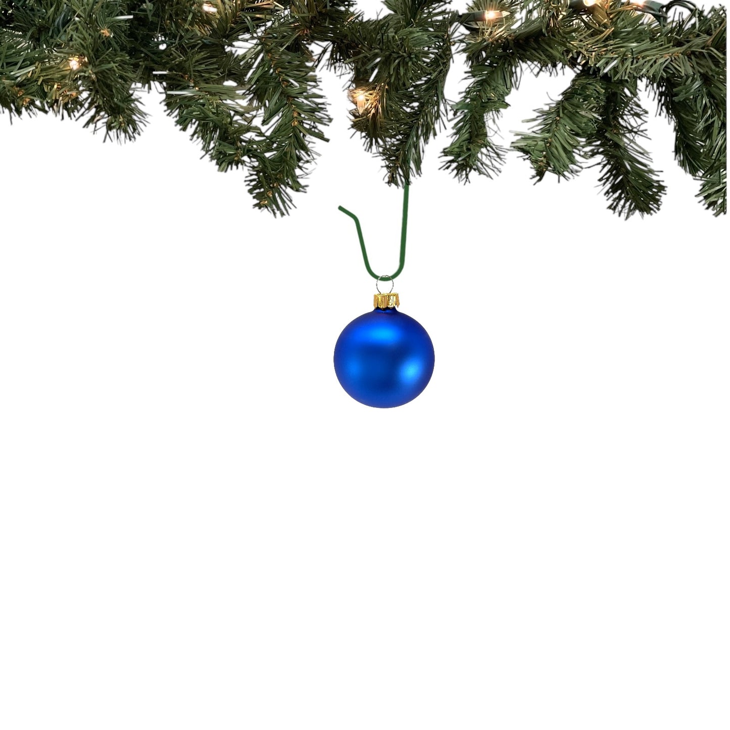 Pinnacle Peak Trading Blue Shiny and Matte Polish Glass 60mm Ball Bauble Ornaments 6 Piece Made in Poland 2.4 Inch