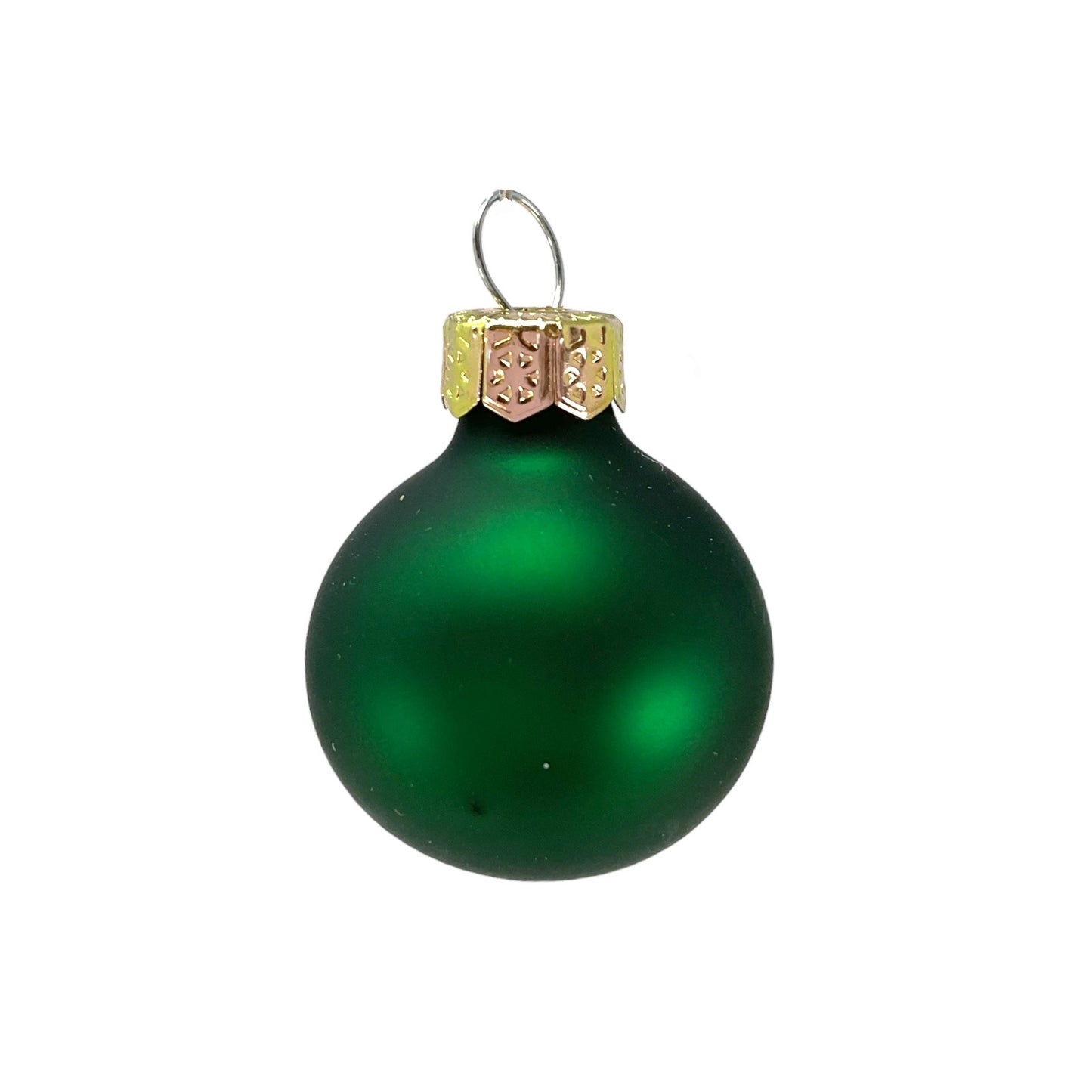 Pinnacle Peak Trading Christmas Green Shiny and Matte Polish Glass 30mm Ball Bauble Ornaments 20 Piece Made in Poland 1.2 Inch