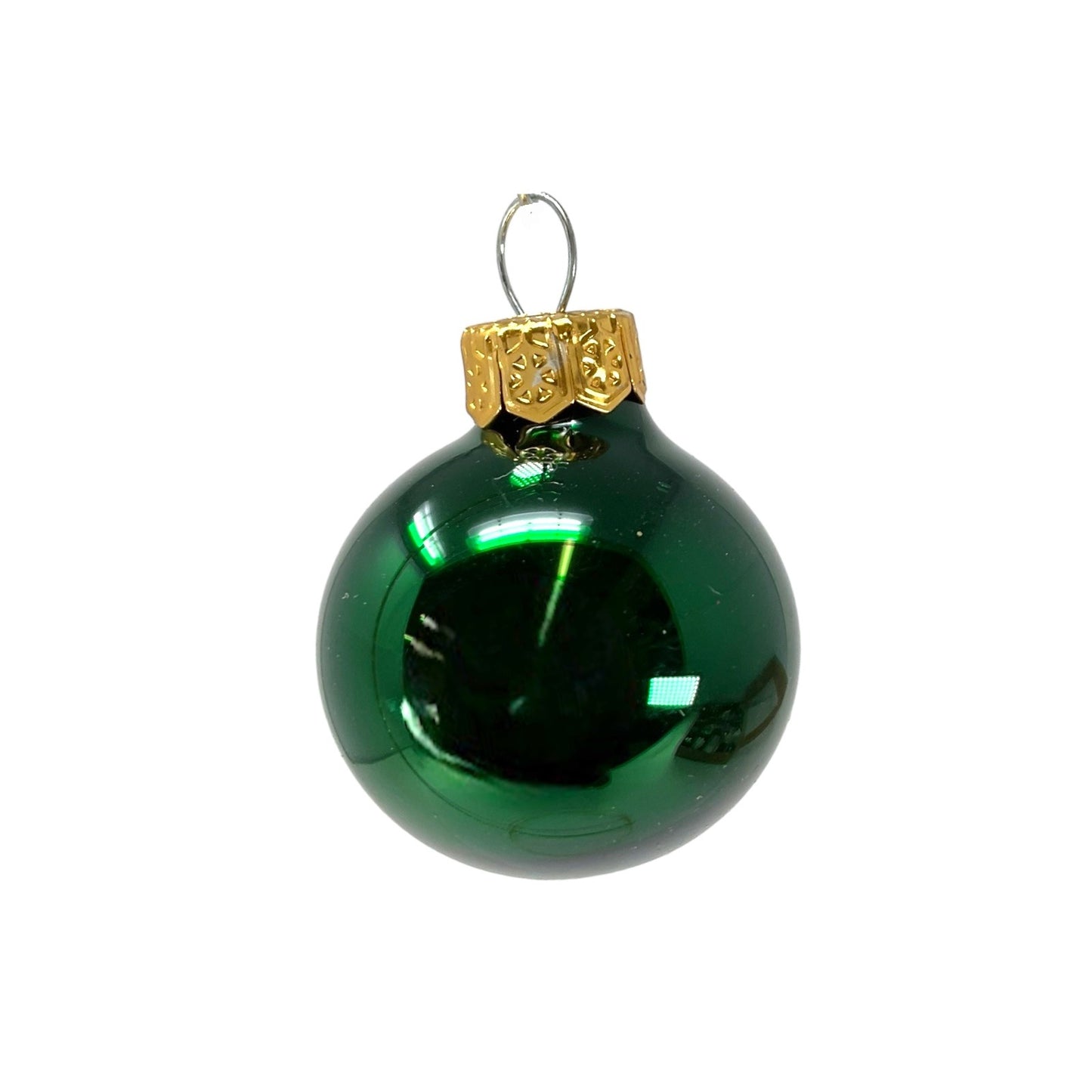 Pinnacle Peak Trading Christmas Green Shiny and Matte Polish Glass 30mm Ball Bauble Ornaments 20 Piece Made in Poland 1.2 Inch
