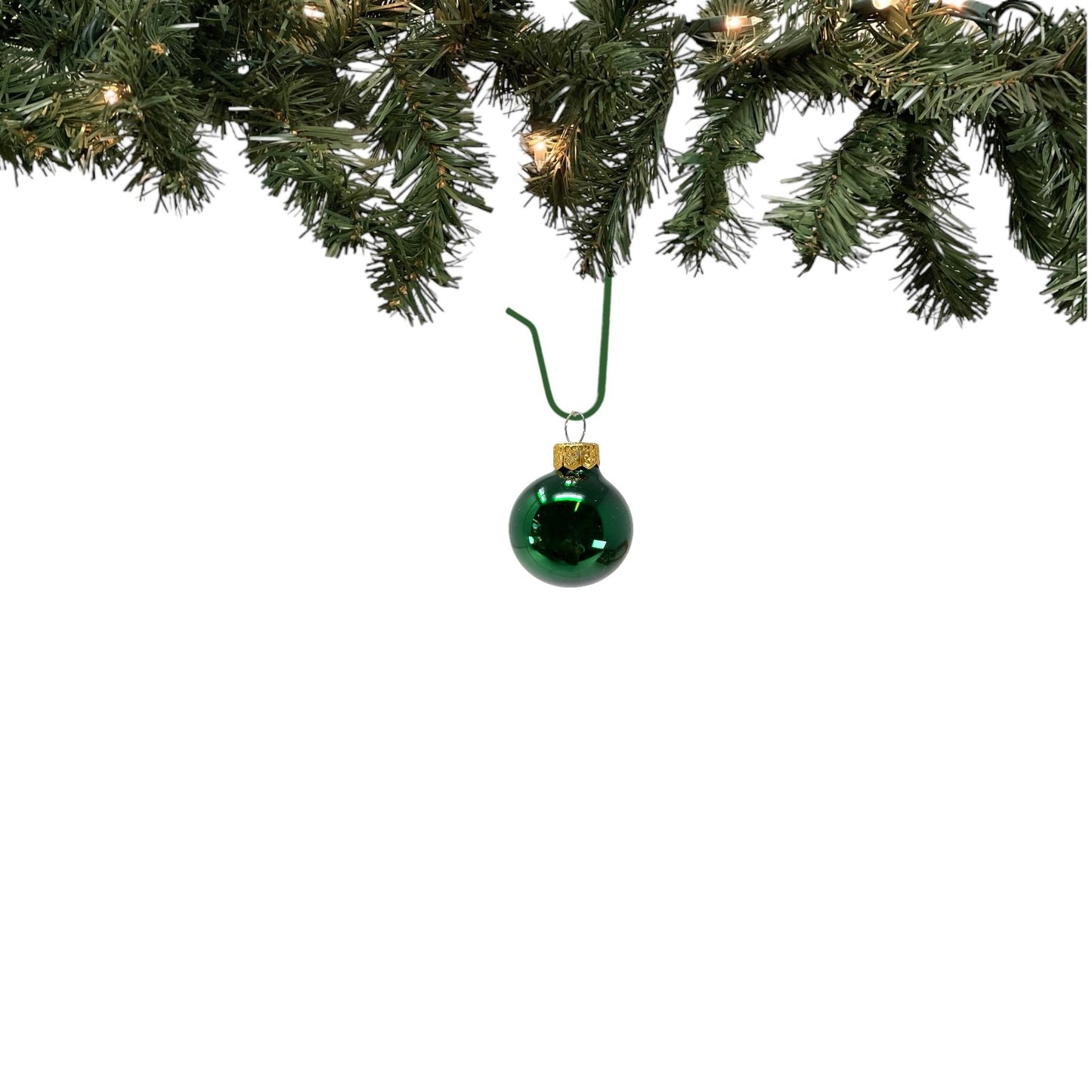 Pinnacle Peak Trading Christmas Green Shiny and Matte Polish Glass 30mm Ball Bauble Ornaments 20 Piece Made in Poland 1.2 Inch